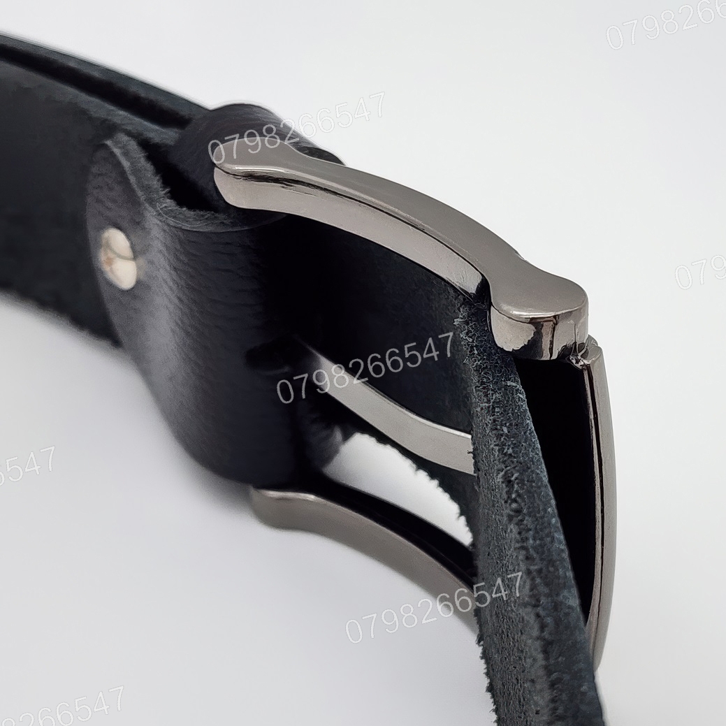 Thắt lưng nam da bò hạt DHM-616 | Mặt khoá kim laze bo tròn độc đáo | Bảo hành 12 tháng - Ảnh 6