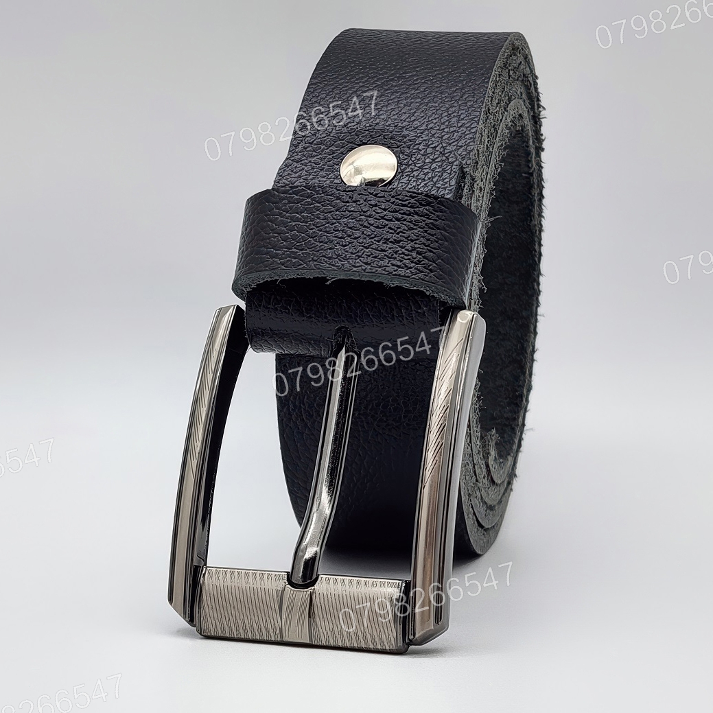 Dây nịt nam da bò hạt DHM-618 | Mặt khoá kim laze kiểu vuông thời trang | Bảo hành 12 tháng - Ảnh 2