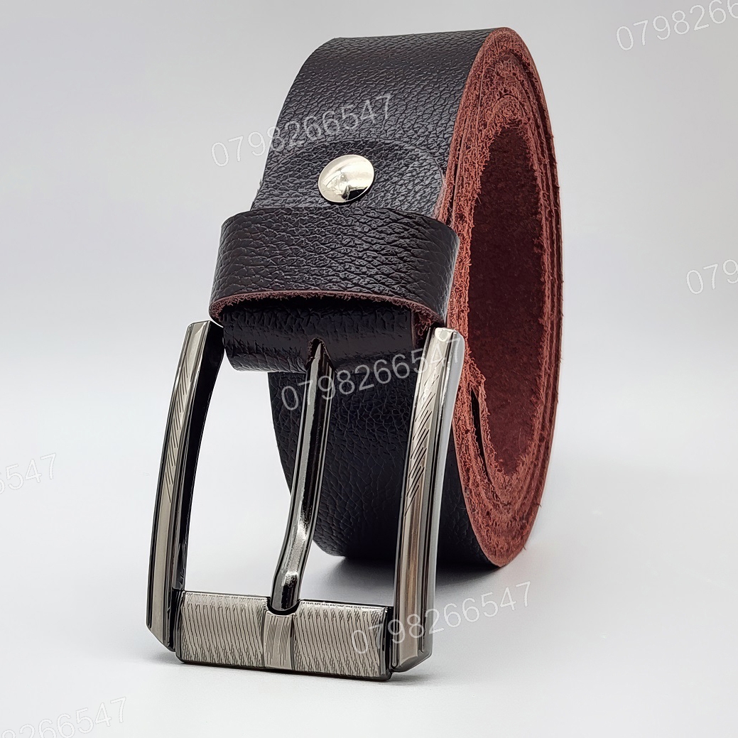 Dây nịt nam da bò hạt DHM-618 | Mặt khoá kim laze kiểu vuông thời trang | Bảo hành 12 tháng - Ảnh 3