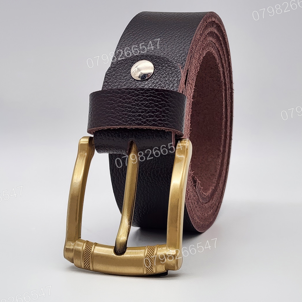 Thắt lưng nam da bò hạt DHM-619 | Khoá kim mạ đồng sang trọng | Bảo hành 12 tháng - Ảnh 3