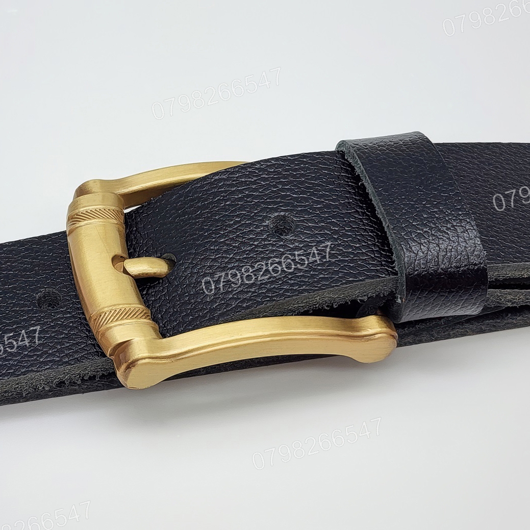 Thắt lưng nam da bò hạt DHM-619 | Khoá kim mạ đồng sang trọng | Bảo hành 12 tháng - Ảnh 5