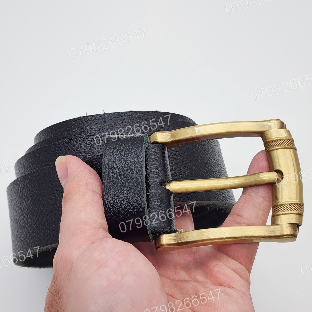 Thắt lưng nam da bò hạt DHM-619 | Khoá kim mạ đồng sang trọng | Bảo hành 12 tháng - Ảnh 6