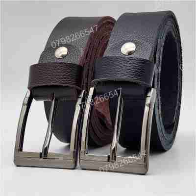 Thắt lưng nam da bò hạt DHM-623 | Đầu khoá kim laze vuông thời trang | Bảo hành 12 tháng