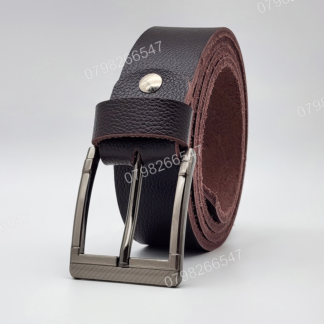 Thắt lưng nam da bò hạt DHM-623 | Đầu khoá kim laze vuông thời trang | Bảo hành 12 tháng - Ảnh 3