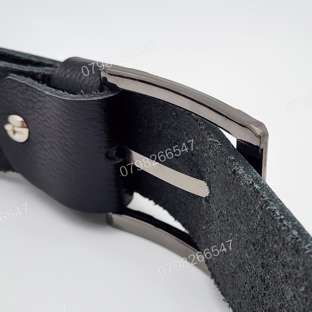 Thắt lưng nam da bò hạt DHM-623 | Đầu khoá kim laze vuông thời trang | Bảo hành 12 tháng - Ảnh 7