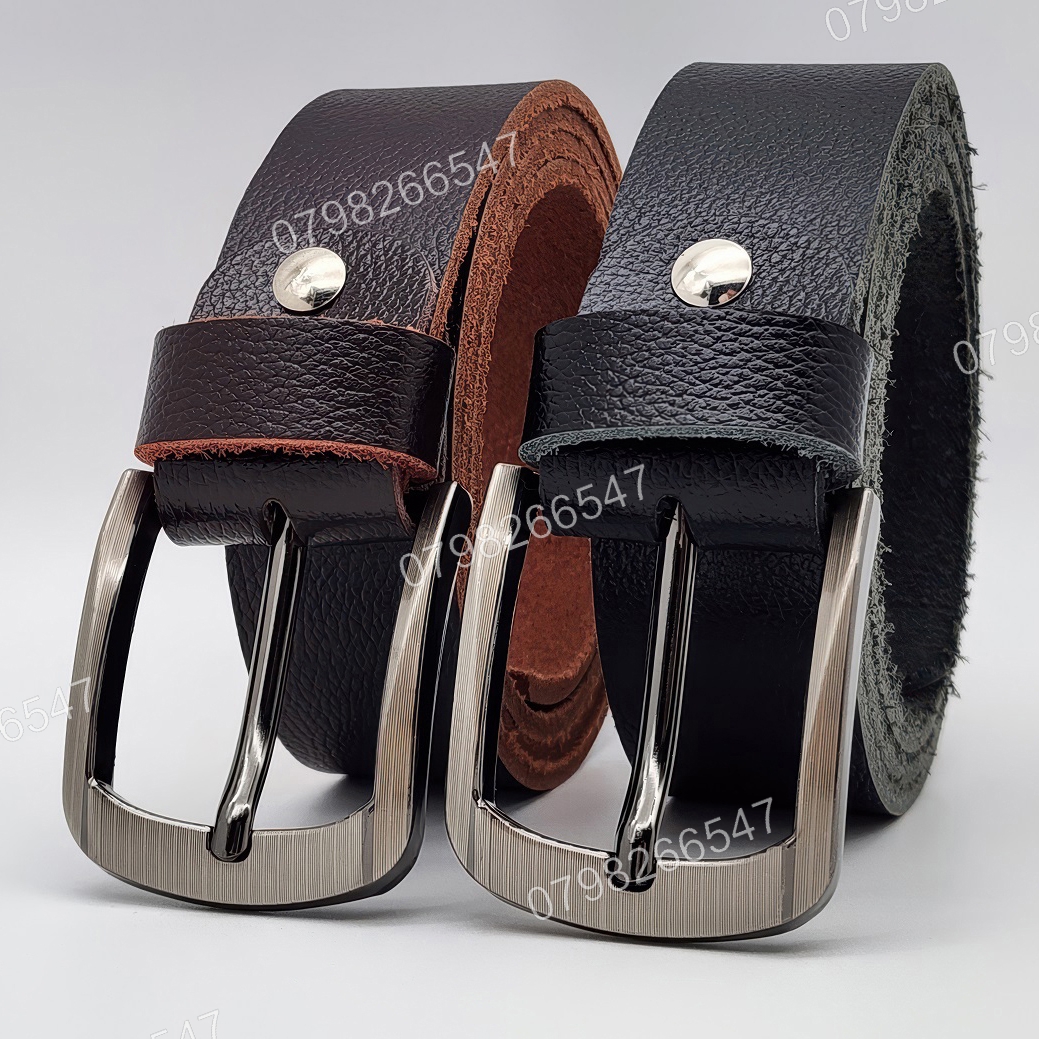 Thắt lưng nam da bò hạt DHM-625 | Mặt khoá kim laze bo tròn thời thượng | Bảo hành 12 tháng