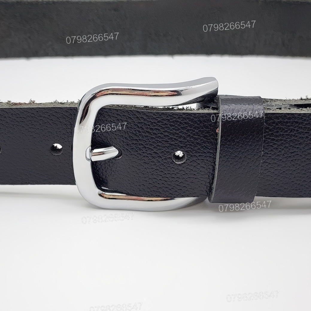 Dây nịt da bò hạt DHM-626 | Mặt khóa kim màu trắng bo tròn thời trang | Bảo hành 12 tháng - Ảnh 5