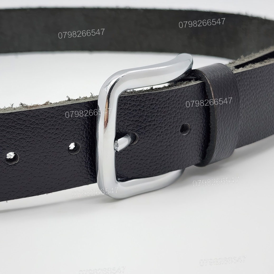 Dây nịt da bò hạt DHM-626 | Mặt khóa kim màu trắng bo tròn thời trang | Bảo hành 12 tháng - Ảnh 6