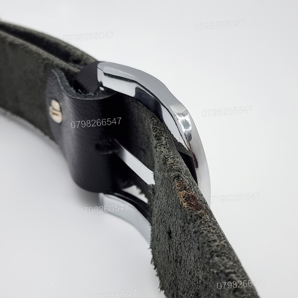 Dây nịt da bò hạt DHM-626 | Mặt khóa kim màu trắng bo tròn thời trang | Bảo hành 12 tháng - Ảnh 7