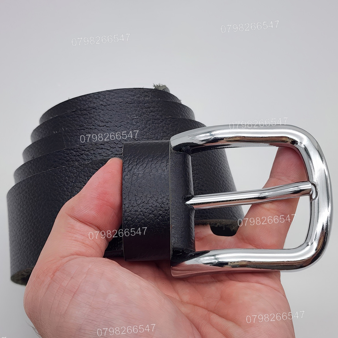 Dây nịt da bò hạt DHM-626 | Mặt khóa kim màu trắng bo tròn thời trang | Bảo hành 12 tháng - Ảnh 10