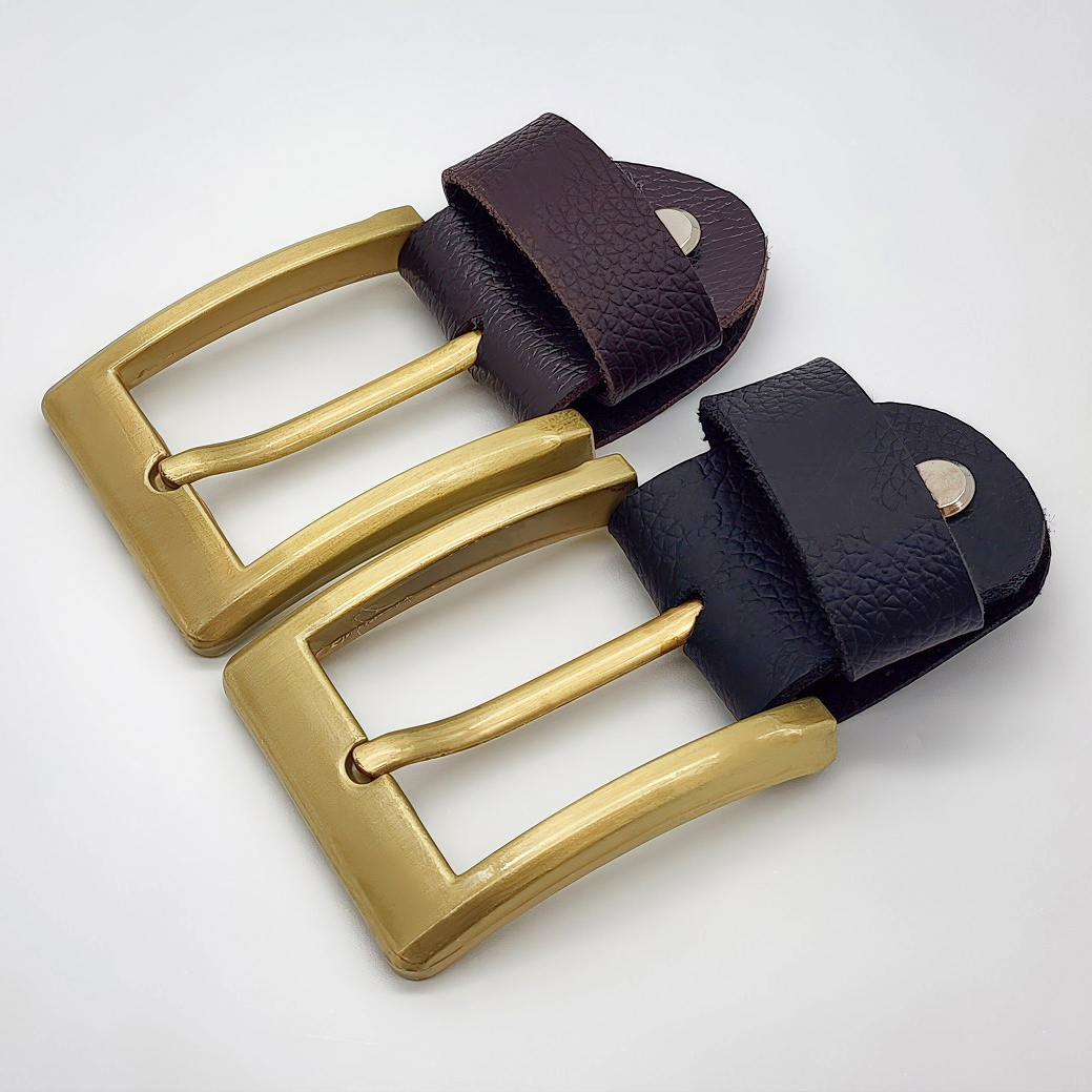 Đầu khoá dây nịt nam DKK-061 | Mặt khoá xỏ kim vàng đồng bảng 4F dày dặn nam tính | Bảo hành 12 tháng