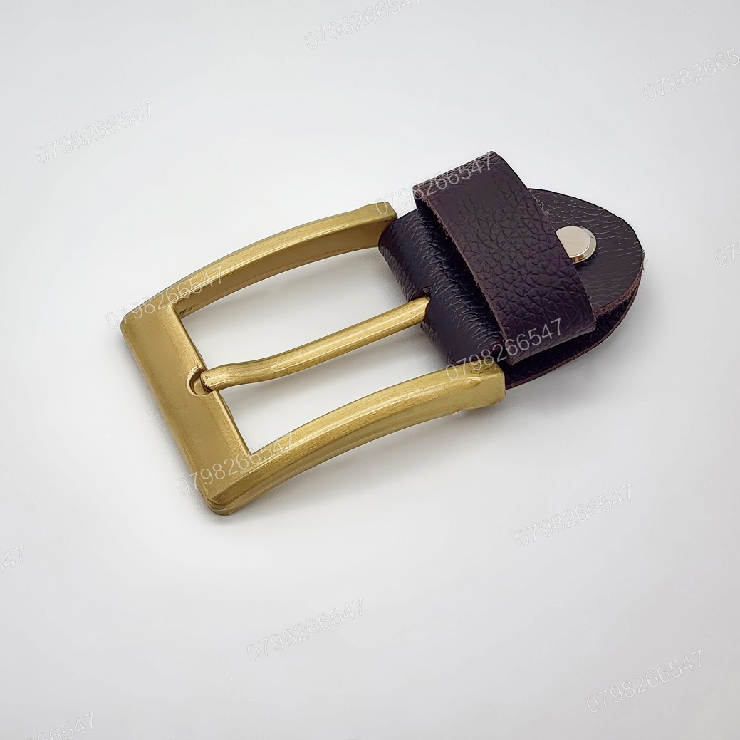 Đầu khoá dây nịt nam DKK-061 | Mặt khoá xỏ kim vàng đồng bảng 4F dày dặn nam tính | Bảo hành 12 tháng - Ảnh 3