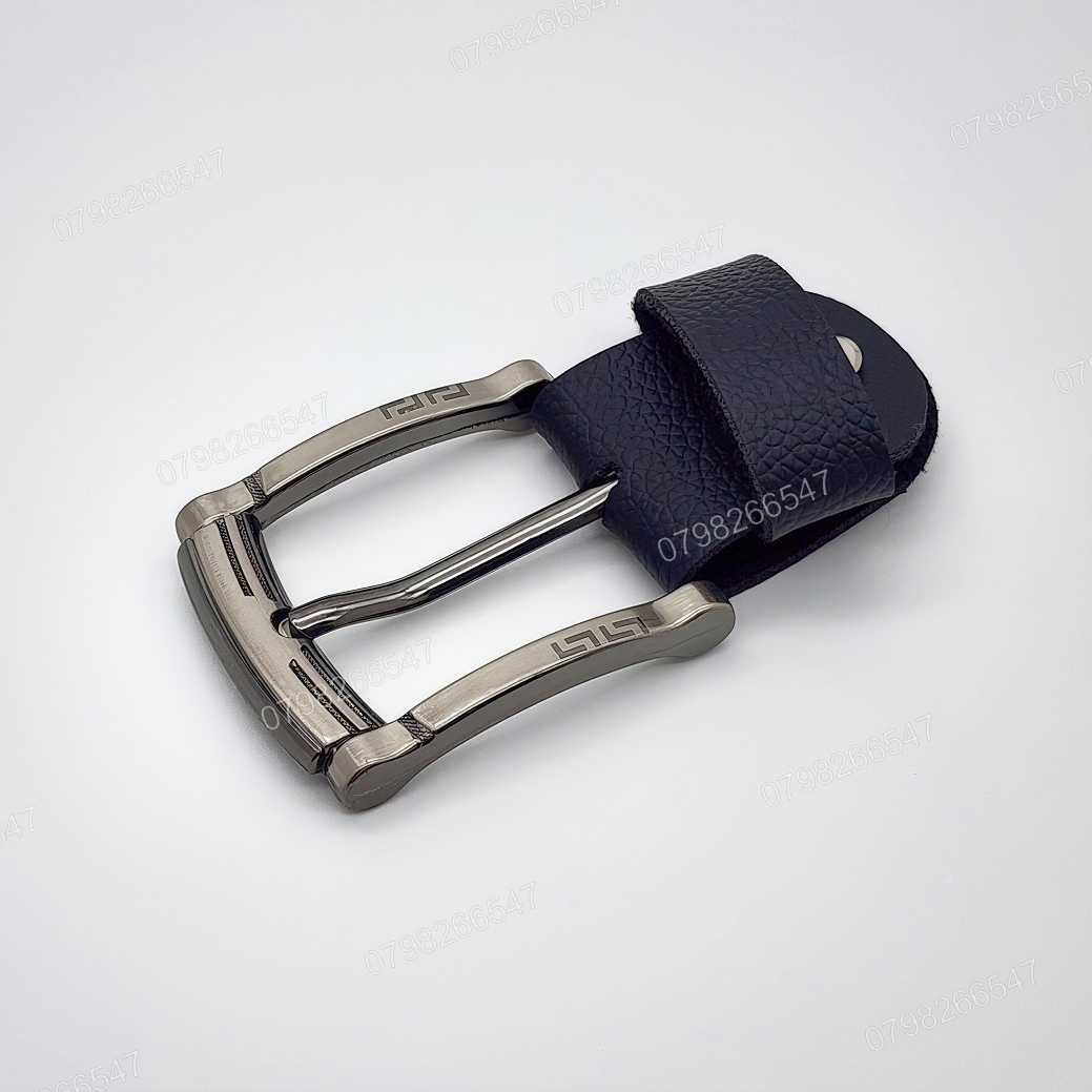 Mặt khoá thắt lưng nam DKK-071 | Đầu khoá xỏ kim màu xám bảng 4F hoạ tiết chữ L nằm đối xứng | Bảo hành 12 tháng - Ảnh 2