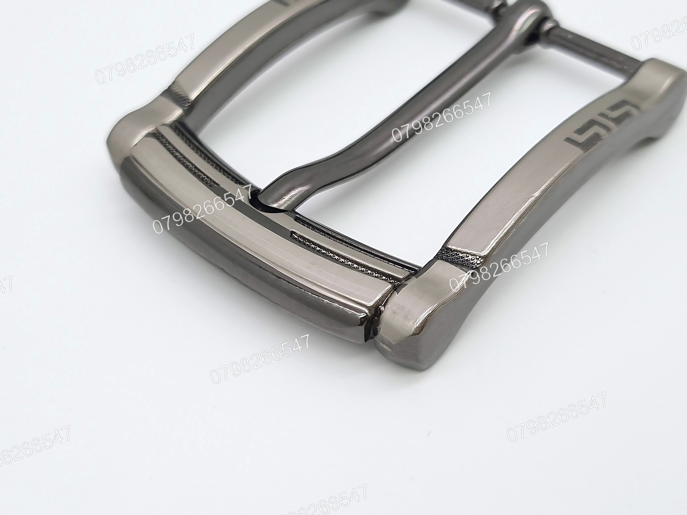 Mặt khoá thắt lưng nam DKK-071 | Đầu khoá xỏ kim màu xám bảng 4F hoạ tiết chữ L nằm đối xứng | Bảo hành 12 tháng - Ảnh 11