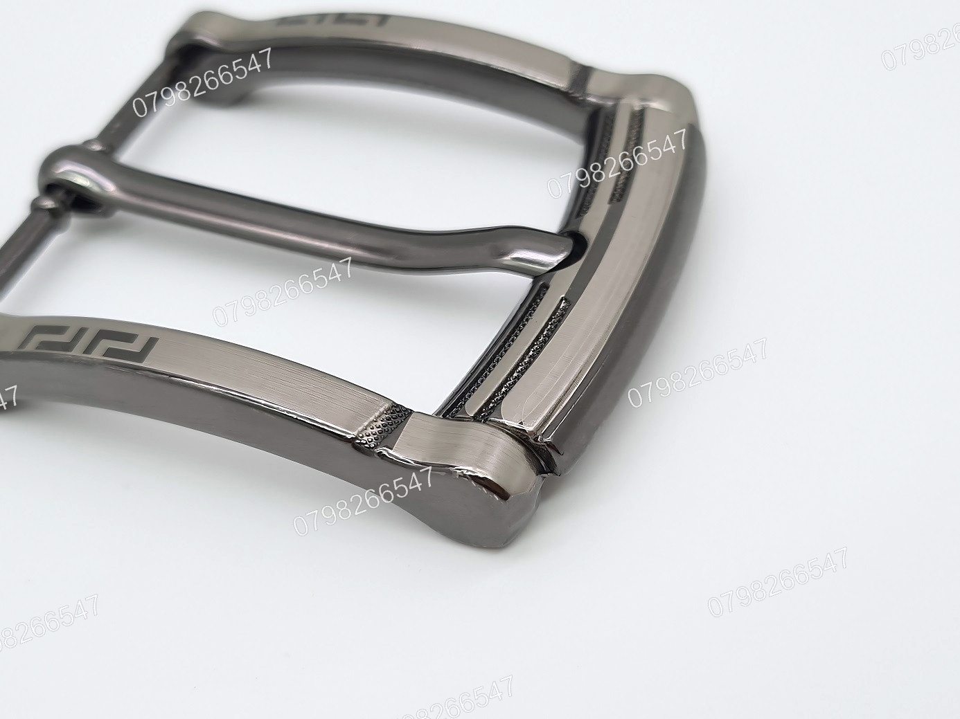 Mặt khoá thắt lưng nam DKK-071 | Đầu khoá xỏ kim màu xám bảng 4F hoạ tiết chữ L nằm đối xứng | Bảo hành 12 tháng - Ảnh 12