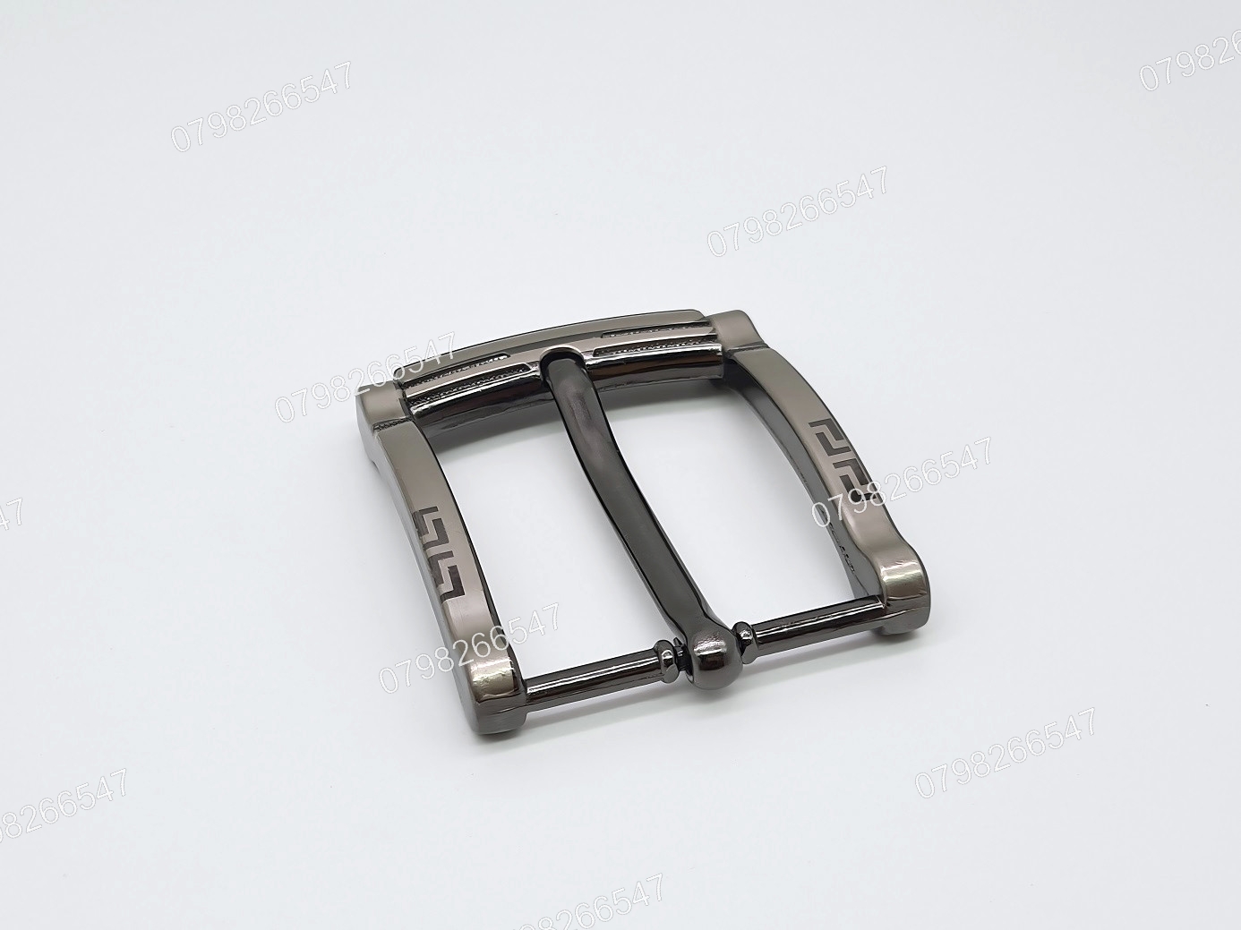 Mặt khoá thắt lưng nam DKK-071 | Đầu khoá xỏ kim màu xám bảng 4F hoạ tiết chữ L nằm đối xứng | Bảo hành 12 tháng - Ảnh 5