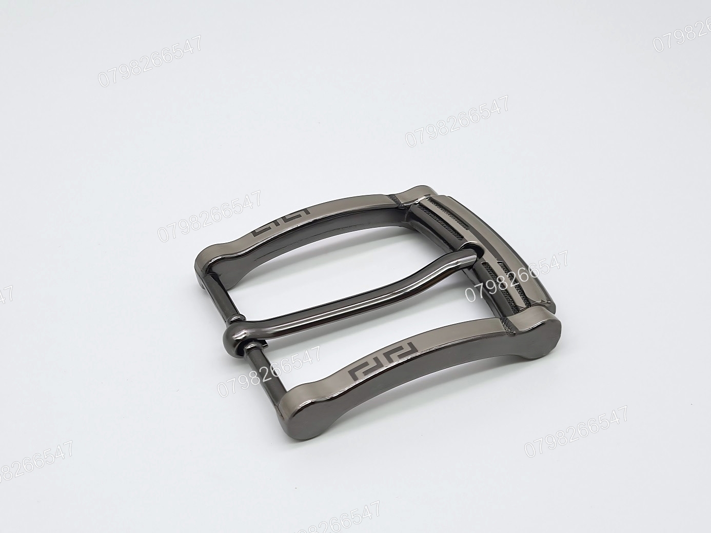 Mặt khoá thắt lưng nam DKK-071 | Đầu khoá xỏ kim màu xám bảng 4F hoạ tiết chữ L nằm đối xứng | Bảo hành 12 tháng - Ảnh 6