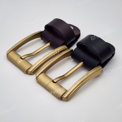 Mặt khoá thắt lưng nam DKK-094 | Khoá xỏ kim bảng 4.0cm mạ đồng nổi bật | Bảo hành 12 tháng