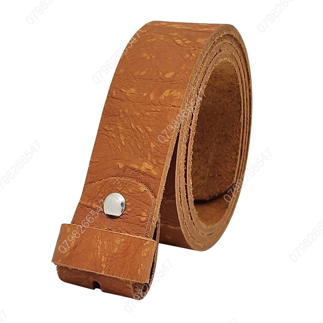 Dây thắt lưng không mặt DNKK-004 | Thắt lưng da bò thô thời trang | Bảo hành 12 tháng - Ảnh 3