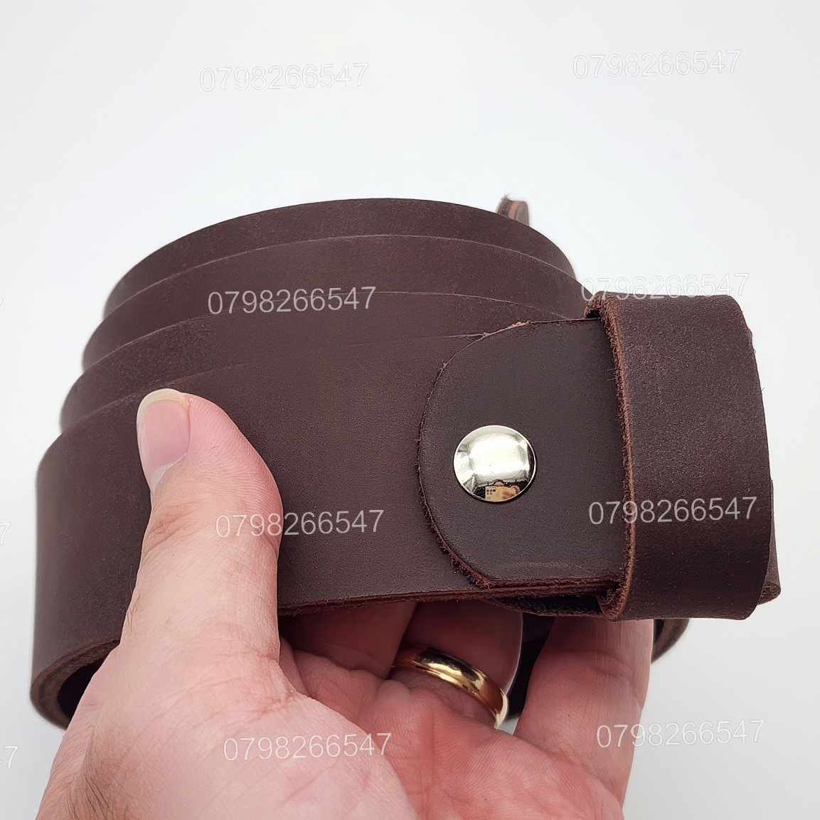 Thắt lưng nam da bò sáp DNKK-006 | Dây nịt da bò trơn thời trang | Bảo hành 12 tháng - Ảnh 18