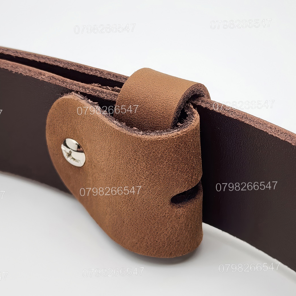 Thắt lưng nam da bò sáp DNKK-006 | Dây nịt da bò trơn thời trang | Bảo hành 12 tháng - Ảnh 7