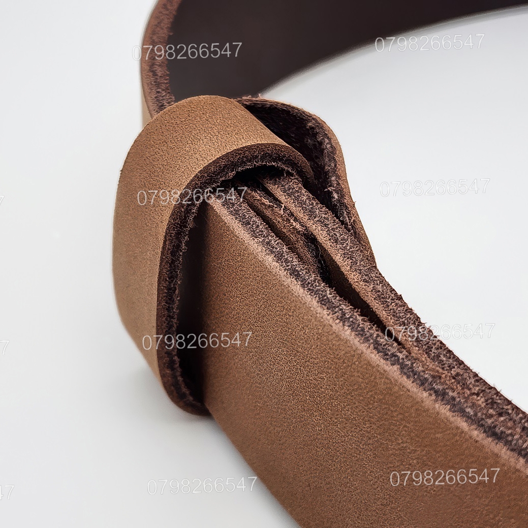 Thắt lưng nam da bò sáp DNKK-006 | Dây nịt da bò trơn thời trang | Bảo hành 12 tháng - Ảnh 10