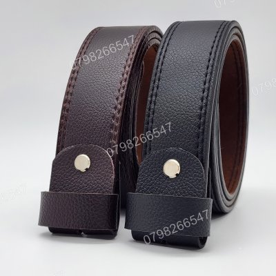 Thắt lưng nam không mặt DNKK-009 | Thắt lưng da PU may 3 lớp bản 3.6cm | Bảo hành 12 tháng