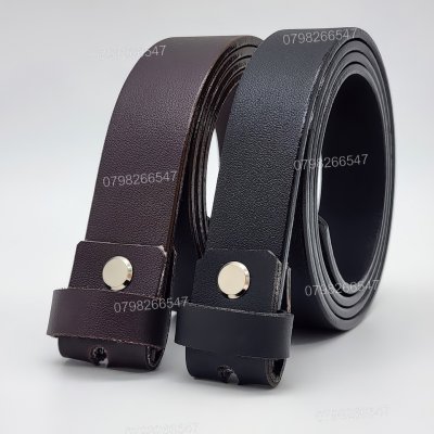 Dây nịt nam không mặt khóa DNKK-011 | Thắt lưng giả da PU bản nhỏ 2.5cm | Bảo hành 12 tháng