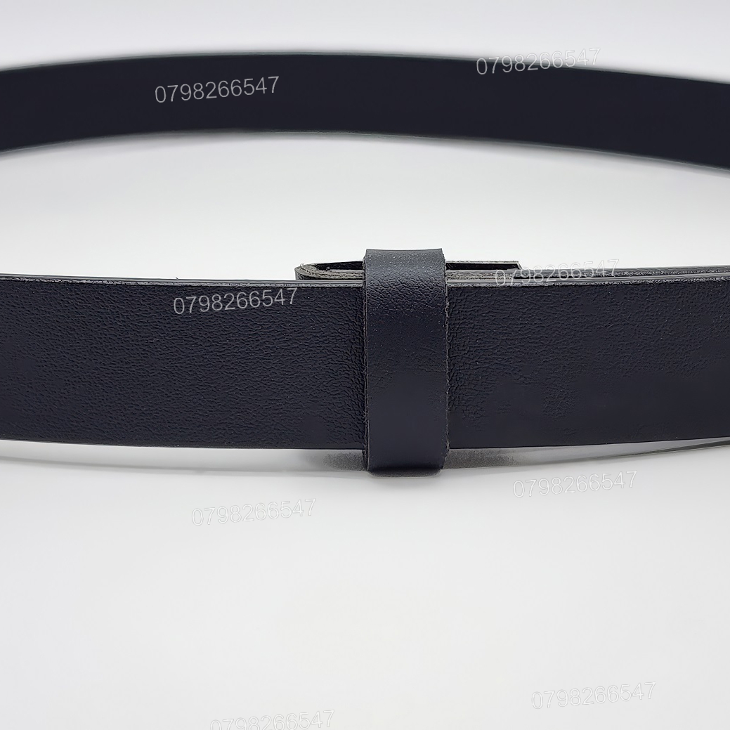 Dây nịt nam không mặt khóa DNKK-011 | Thắt lưng giả da PU bản nhỏ 2.5cm | Bảo hành 12 tháng - Ảnh 4