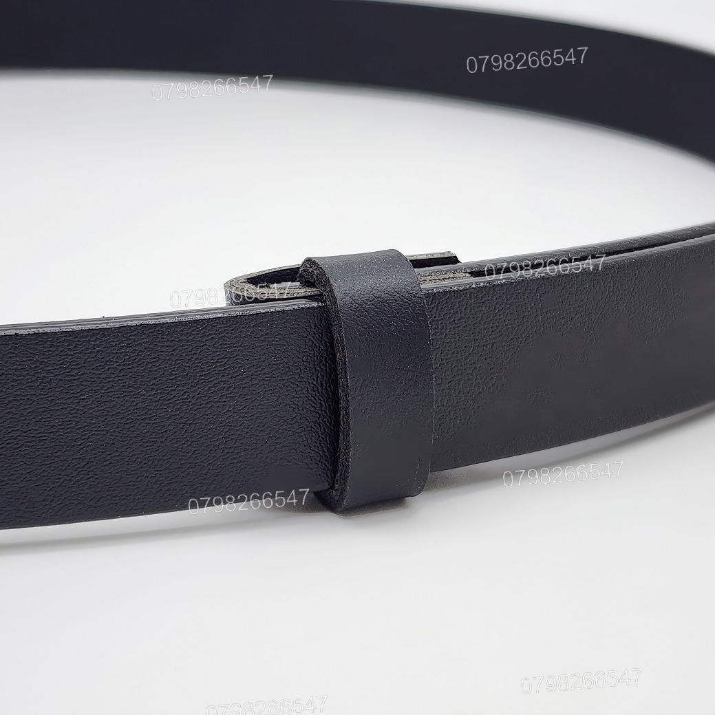 Dây nịt nam không mặt khóa DNKK-011 | Thắt lưng giả da PU bản nhỏ 2.5cm | Bảo hành 12 tháng - Ảnh 5