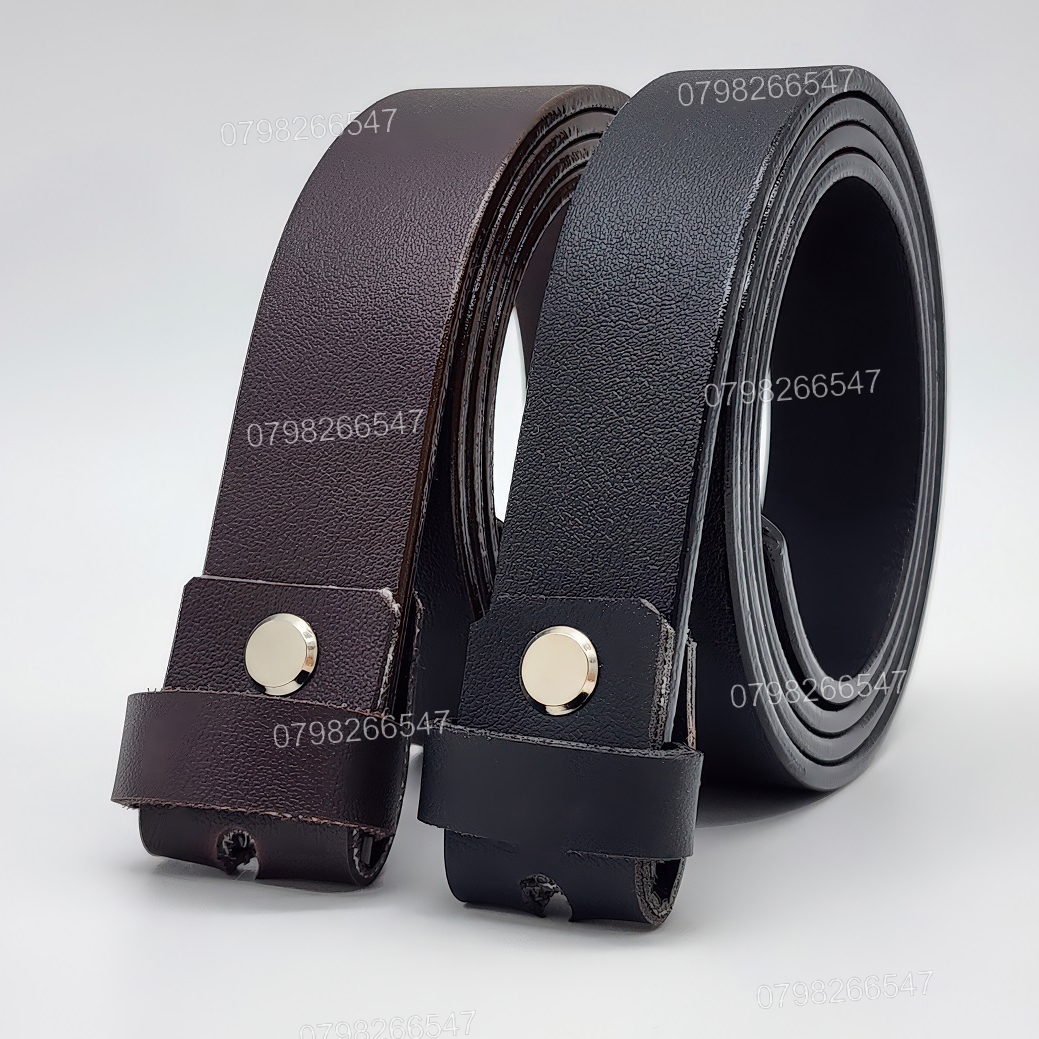 Thắt lưng nam không khóa DNKK-012 | Dây nịt giả da PU bản nhỏ 2.8cm | Bảo hành 12 tháng