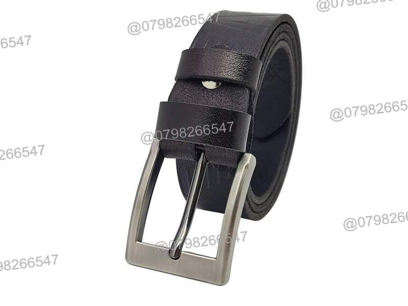 [Dài 130cm][Tặng đục lỗ] Thắt lưng nam da bò thật DHM-309 | Khoá kim chì màu xám trơn mạnh mẽ | Bảo hành 12 tháng