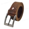 [Dài 130cm][Tặng đục lỗ] Thắt lưng da nam cao cấp DHM-041 | Thắt lưng da sáp khoá kim thời trang | Bảo hành 12 tháng