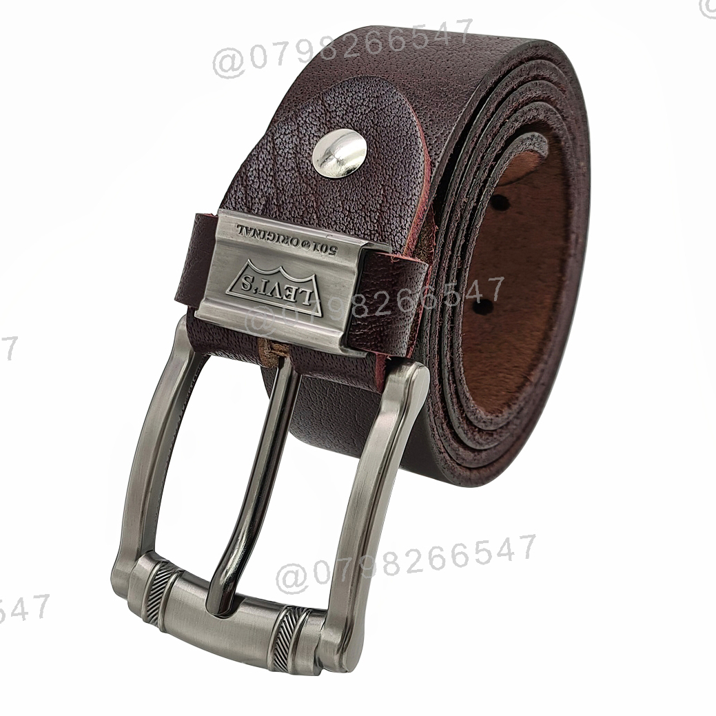 Dây nịt nam da bò thật cao cấp DHM-277 | Khoá kim kiểu tròn đen nhám thời trang | Bảo hành 12 tháng - Ảnh 7