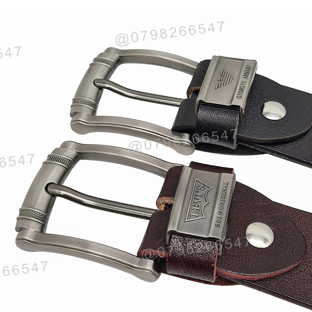 Dây nịt nam da bò thật cao cấp DHM-277 | Khoá kim kiểu tròn đen nhám thời trang | Bảo hành 12 tháng - Ảnh 8