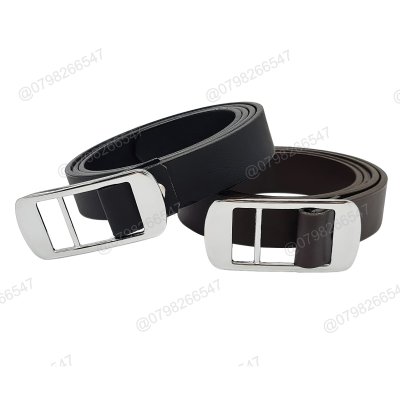 Thắt lưng trẻ em DHM-335 | Mặt khoá luồn màu trắng thời trang bản nhỏ 2.3cm | Bảo hành 12 tháng