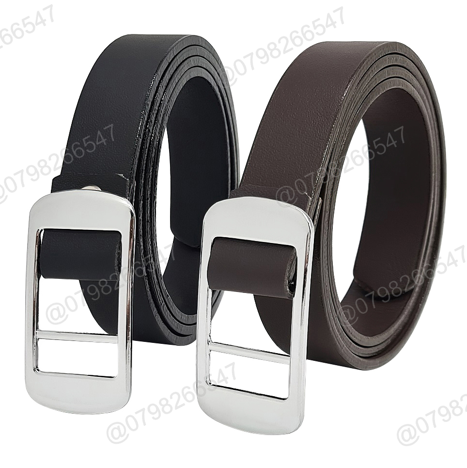 Thắt lưng trẻ em DHM-335 | Mặt khoá luồn màu trắng thời trang bản nhỏ 2.3cm | Bảo hành 12 tháng - Ảnh 2