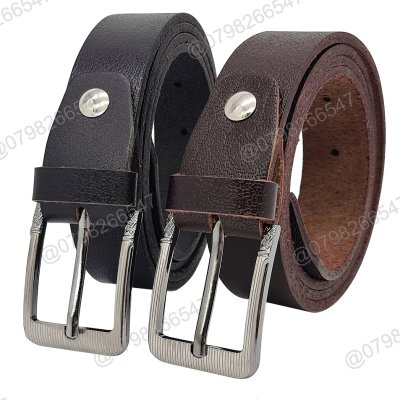 Thắt lưng nam học sinh da bò DHM-338 | Đầu khoá kim bản nhỏ 2.8cm | Bảo hành 12 tháng