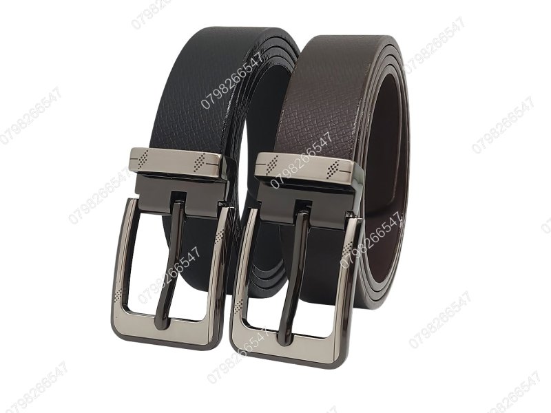 [105cm][Tặng đục] Thắt lưng trẻ em bản 2.8cm DHM-468 | Mặt khoá kim kẹp bo cạnh thanh lịch | Bảo hành 12 tháng