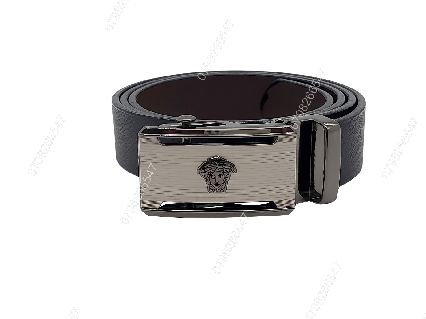 Thắt lưng nam cho học sinh bản 2.8cm DHM-482 | Mặt khoá lăn thủng màu xám | Giao mặt ngẫu nhiên | Bảo hành 12 tháng - Ảnh 3