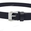 [90cm] Thắt lưng cho bé trai DHM-497 | Đầu khoá kim trắng bản nhỏ 2.5cm thời trang | Bảo hành 12 tháng