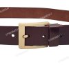 [120cm] Dây lưng da thật chấy biên DHM-512 | Đầu khoá kim màu vàng bản vuông thời trang | Bảo hành 12 tháng