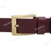 [130cm] Thắt lưng da thật nam nguyên tấm DHM-513 | Mặt khoá kim mạ đồng vàng bản vuông | Bảo hành 12 tháng