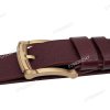 [130cm] Dây lưng da thật nguyên tấm DHM-515 | Đầu khoá kim mạ đồng kiểu tròn thời trang | Bảo hành 12 tháng