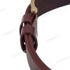 [130cm] Dây lưng da thật nguyên tấm DHM-515 | Đầu khoá kim mạ đồng kiểu tròn thời trang | Bảo hành 12 tháng