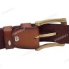 [120cm][Tặng đục] Dây nịt nam da bò chấy biên DHM-516 | Khoá kim mạ đồng kiểu bo tròn thời trang | Bảo hành 12 tháng