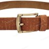 [130cm][Tặng đục] Thắt lưng da bò thô DHM-519 | Kiểu khoá kim mạ đồng thời trang | Bảo hành 12 tháng