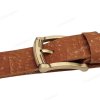 [130cm][Tặng đục] Thắt lưng da bò thô DHM-519 | Kiểu khoá kim mạ đồng thời trang | Bảo hành 12 tháng