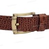 [130cm][Tặng đục] Dây lưng da bò dập vân cá sấu DHM-523 | Đầu khoá kim mạ đồng nam tính | Bảo hành 12 tháng