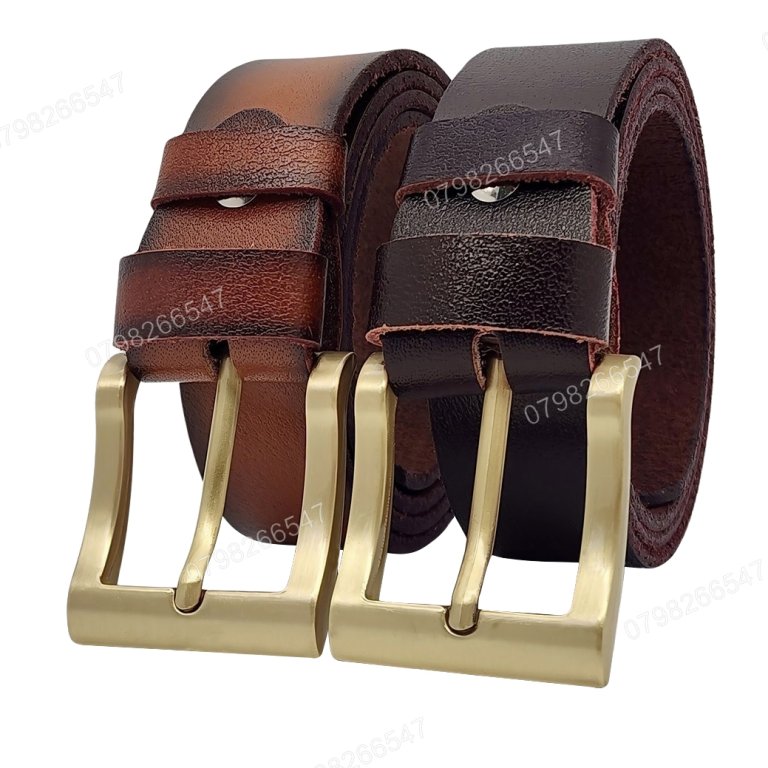 [120cm][Tặng đục] Dây lưng da bò chấy biên DHM-530 | Đầu khoá kim vuông mạ đồng nam tính | Bảo hành 12 tháng